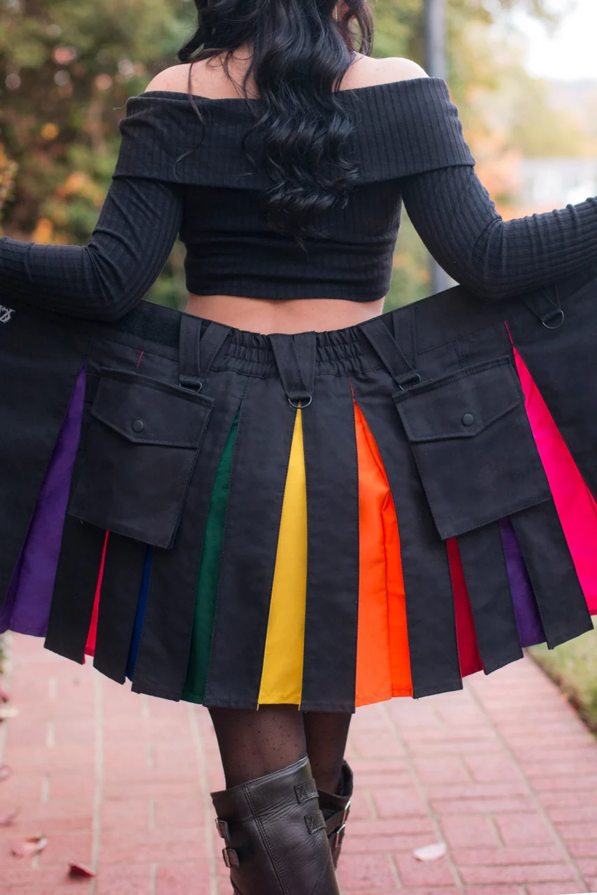 Versatta Rainbow Pride Hybrid Cargo Kilt - Image 3