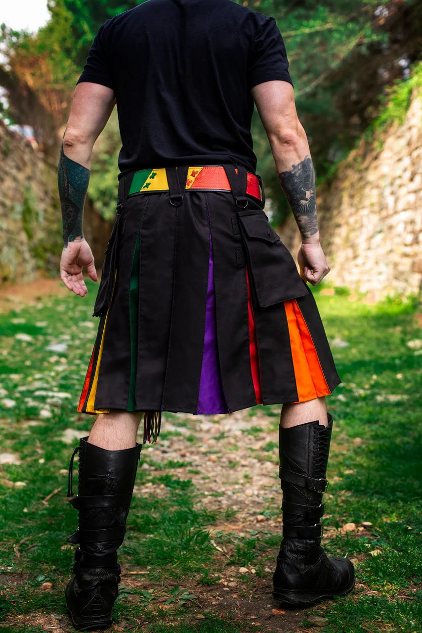 Versatta Rainbow Pride Hybrid Cargo Kilt - Image 4