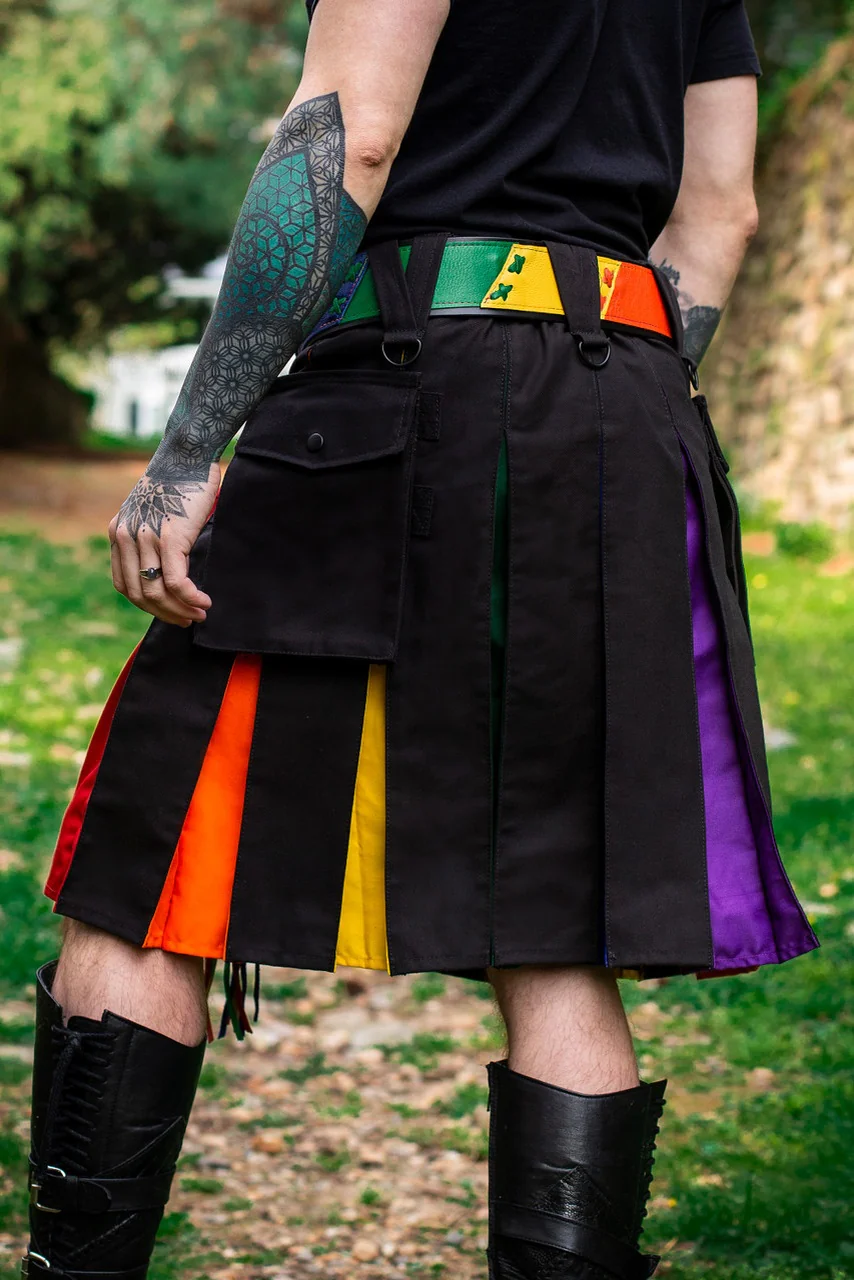 Versatta Rainbow Pride Hybrid Cargo Kilt - Image 5